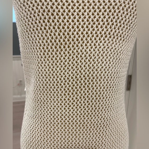 Lulus Sandy Cove Cream Sheer Crochet Swim Cover-up - Picture 10 of 11